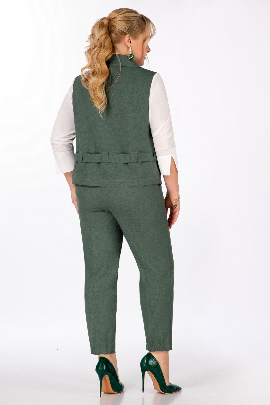 Костюм брючный 303 хаки Grace for you купить - 7% скидка | в наличии